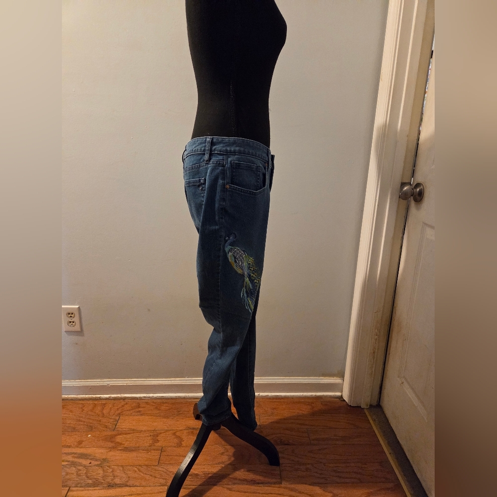 Martha Stewart Dark Blue Boyfriend Jeans - Picture 5 of 7